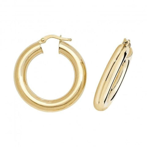 Boucles d'oreilles créoles en or 9 carats ER1005