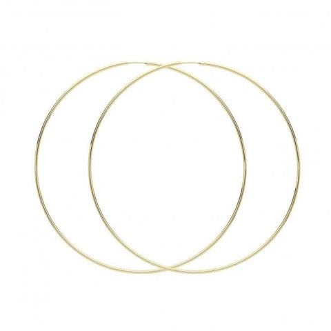 9 Karat Gelbgold 80 mm Creolen ES119