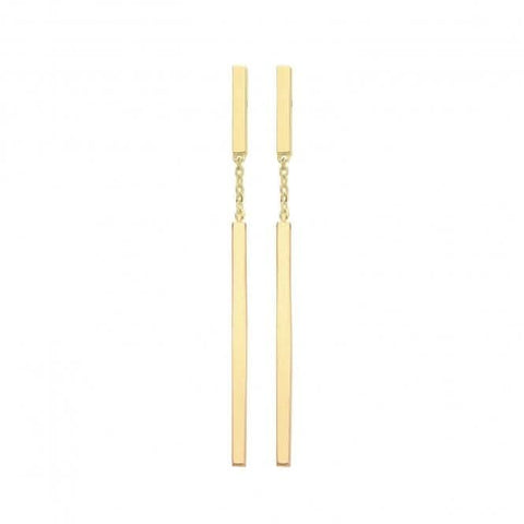 Boucles d'oreilles pendantes en or 9 carats ER1155