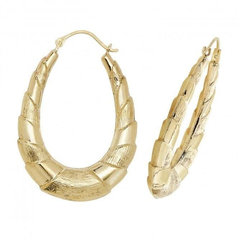 9 Karat Gelbgold Creole Ohrringe ER403