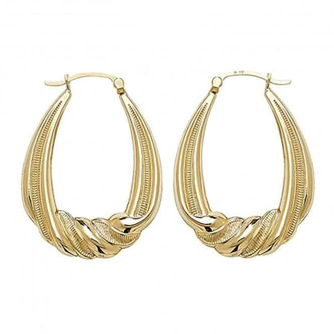 9 Karat Gelbgold Creole Ohrringe ER438