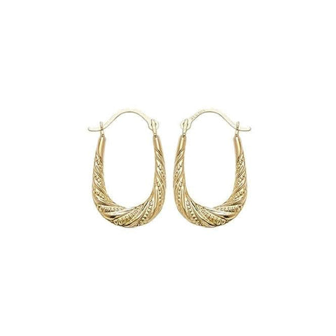 9 Karat Gelbgold Creole Ohrringe ER474