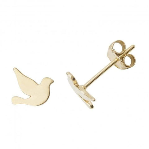 Tauben-Ohrstecker aus 9-karätigem Gelbgold ES489