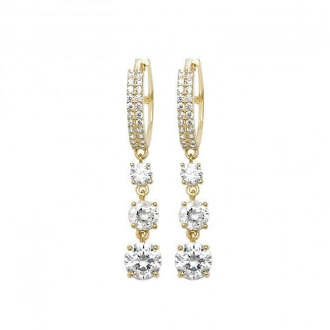 Boucles d'oreilles pendantes en or jaune 9 carats ER1111