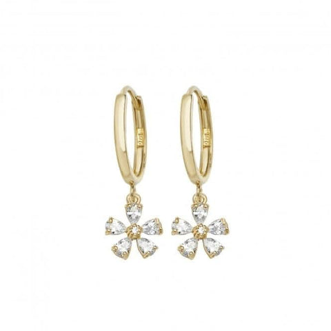 Boucles d'oreilles pendantes en or jaune 9 carats ER1114