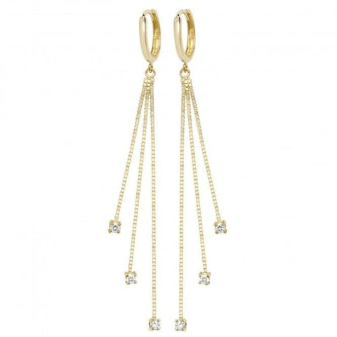 Boucles d'oreilles pendantes en or jaune 9 carats ER1120