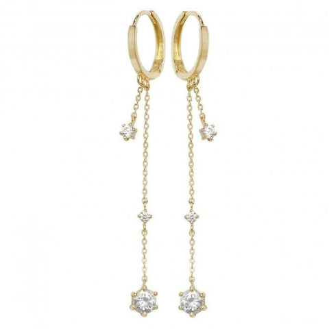 Boucles d'oreilles pendantes en or jaune 9 carats ER1122