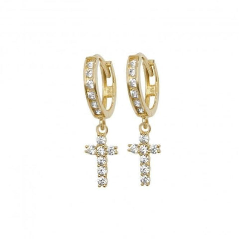 Boucles d'oreilles pendantes en or jaune 9 carats ER1124