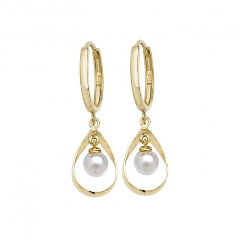 Boucles d'oreilles pendantes en or jaune 9 carats ERR1135