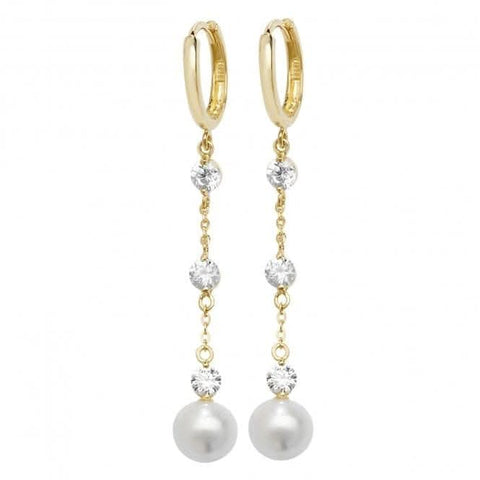 Boucles d'oreilles pendantes en or jaune 9 carats ER1139