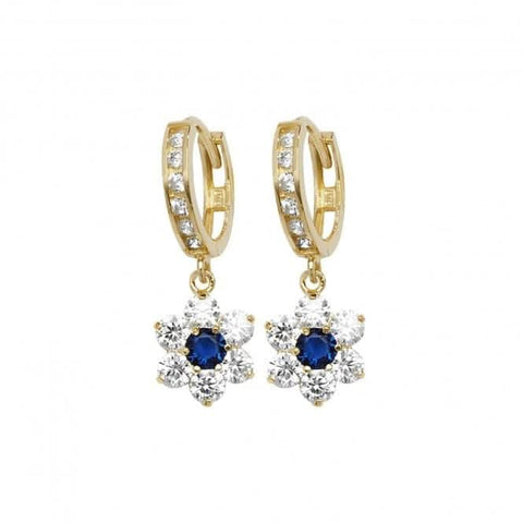 Boucles d'oreilles pendantes en or jaune 9 carats ER1145S