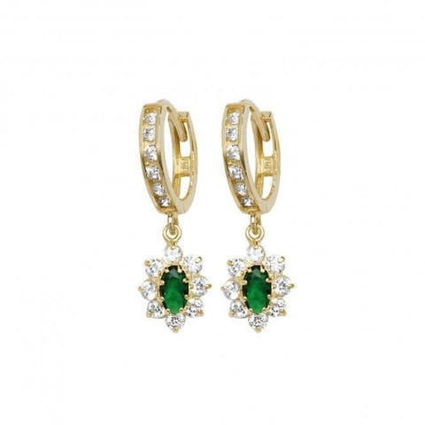 Boucles d'oreilles pendantes en or 9 carats ER1146E
