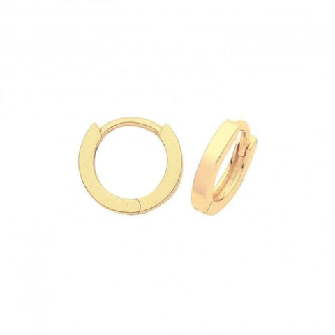 Boucles d'oreilles à charnière en or jaune 9 carats ER020