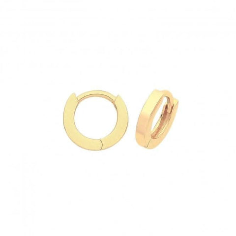 Boucles d'oreilles à charnière en or jaune 9 carats ER020