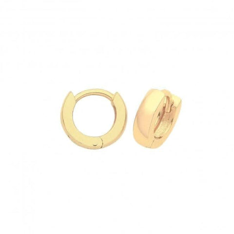 Boucles d'oreilles à charnière en or jaune 9 carats ER021-07