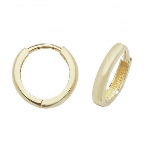 Boucles d'oreilles à charnière en or jaune 9 carats ER106