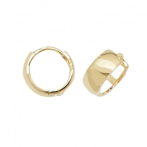 Boucles d'oreilles à charnière en or jaune 9 carats ER1069