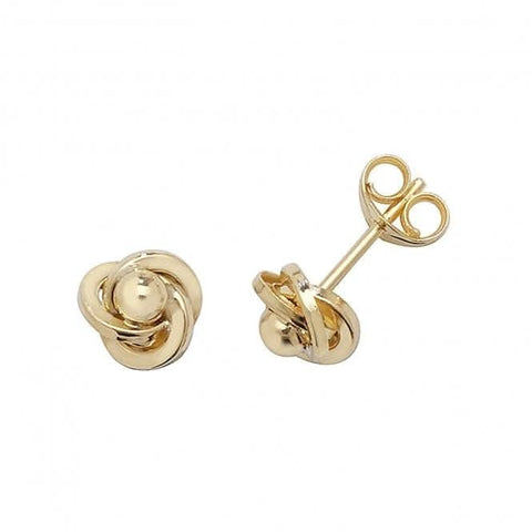 Orbitale Ohrstecker aus 9-karätigem Gelbgold ES365