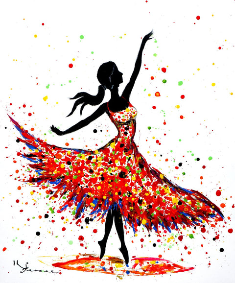 Kspersee - La danseuse en robe rouge