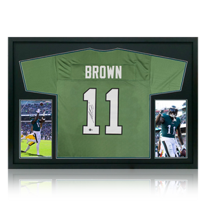 A.J. Brown Signed Philadelphia Eagles Jersey Ultra Premium Frame (Beckett)