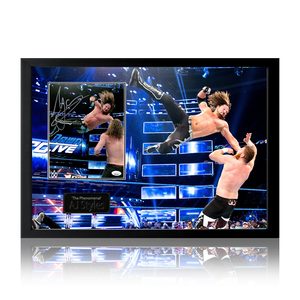 AJ Styles Signed Image Iconic Frame (JSA)