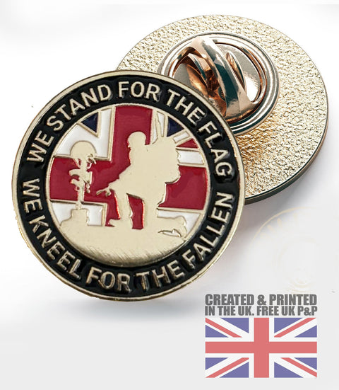Stand For The Flag Pin Badge