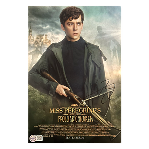 Asa Butterfield Signed Miss Peregrine's Home For Peculiar Children 12x8 Image (AFTAL Authenticated)