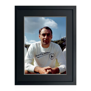 Alan Gilzean Signed Tottenham Hotspur 16x12 Image Deluxe Mount Frame