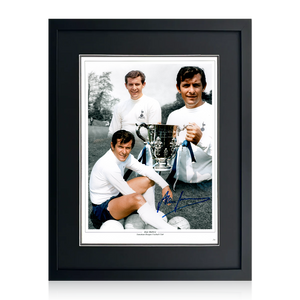 Alan Mullery Signed Tottenham Hotspur Image Deluxe Mount Frame