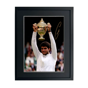 Carlos Alcaraz Signed 16x12 Image Deluxe Mount Frame