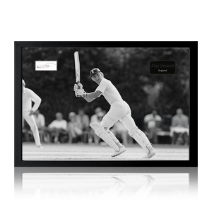 Alec Stewart Signed England Cricket Cut Iconic Frame