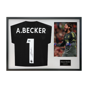 Alisson Becker Signed Liverpool Shirt Classic Frame (ACG Cert)