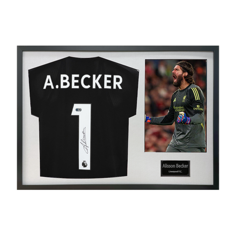 Alisson Becker Signed Liverpool Shirt Classic Frame (ACG Cert)