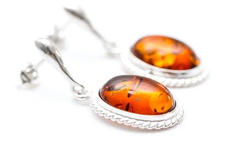 Amber Quintessence Hängeohrringe