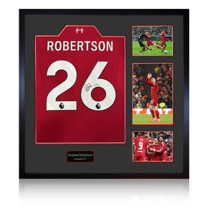 Andrew Robertson Signed Liverpool Shirt Elite Frame (ACG Cert)