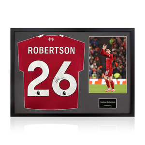 Andrew Robertson Signed Liverpool Shirt Classic Frame (ACG Cert)