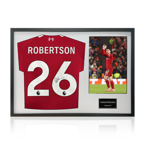 Andrew Robertson Signed Liverpool Shirt Classic Frame (ACG Cert)