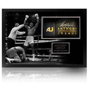 Anthony Joshua "AJ" v Wladimir Klitschko Signed Glove Iconic Frame