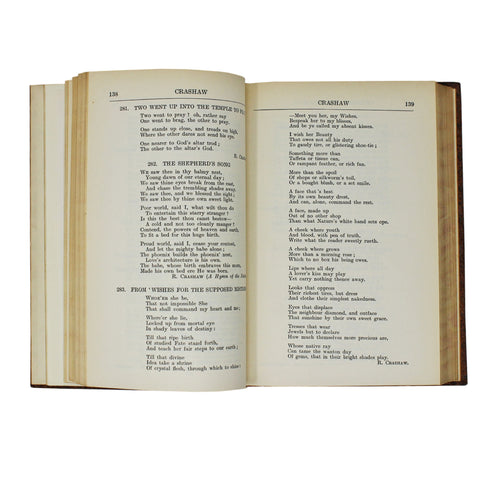Antique Book 1909 The Poetical Works The Pageant of English Poetry the Oxford University Edition Being 1150 poems And Extracts By 300 Authors