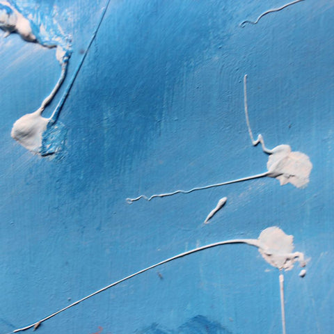 Antique, Early 20th Century Picasso Inspired Watercolour and Gouache Painting of Angel, Framed