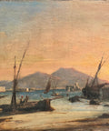Antoine Guindrand (1801-1843) - Marina di Napoli sl tramonto