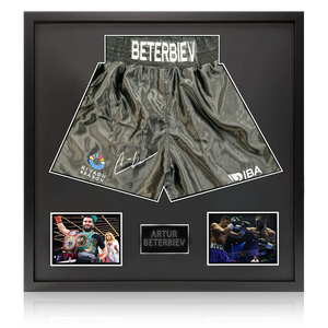 Arthur Beterbiev Signed Shorts Elite Frame