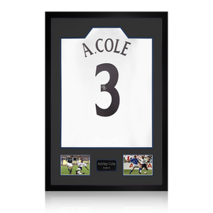 Ashley Cole Signed England Shirt Premium Frame