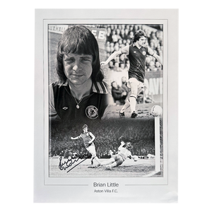 Brian Little Signed Aston Villa 16x12 Image