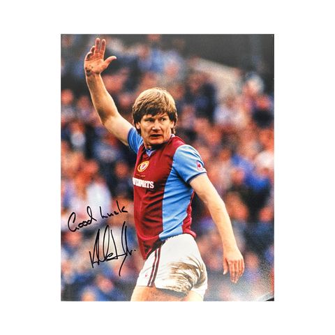 Ken McNaught Signed Aston Villa 10x8 #1