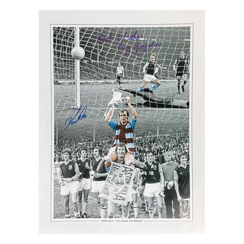 Ray Graydon & Ian Ross Signed Aston Villa 12x16 Image