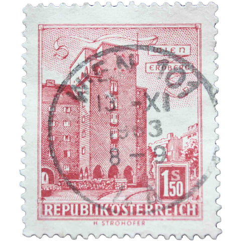 Austria 1958 1.50 - Austrian Schilling Used Postage Stamp Housing Rabenhof, Vienna-Erdberg