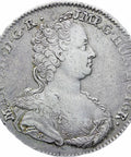 Austrian Netherlands Brabant 1754 One Ducaton Maria Theresia Coin Type 2 Hand Mintmark