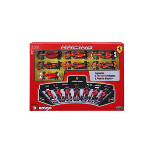 1:43 F1 Ferrari Deluxe Gift Set With Display Stand