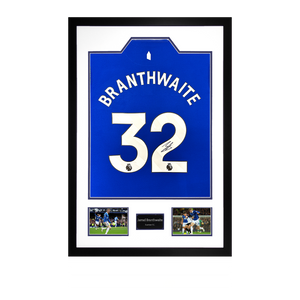 Jarrad Branthwaite Signed Everton Shirt Premium Frame #2